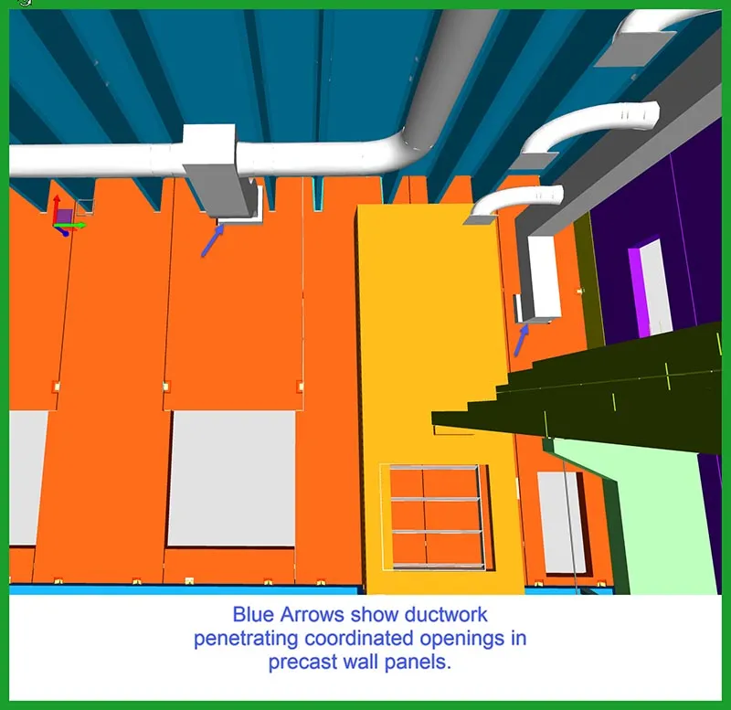 BIM coordination for Broomfield Recreation Center wall panels