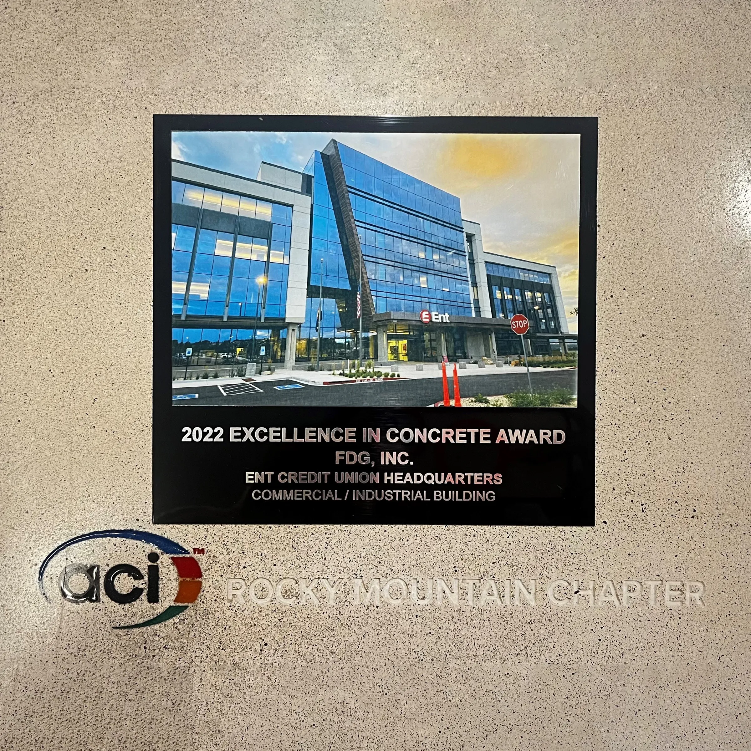 ENT Credit Union Headquarters, winner of the 2022 Excellence in Concrete Award