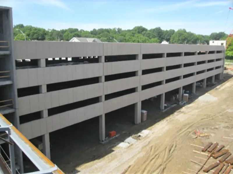 Burns & McDonnell Parking Garage: Architectural load bearing spandrels.