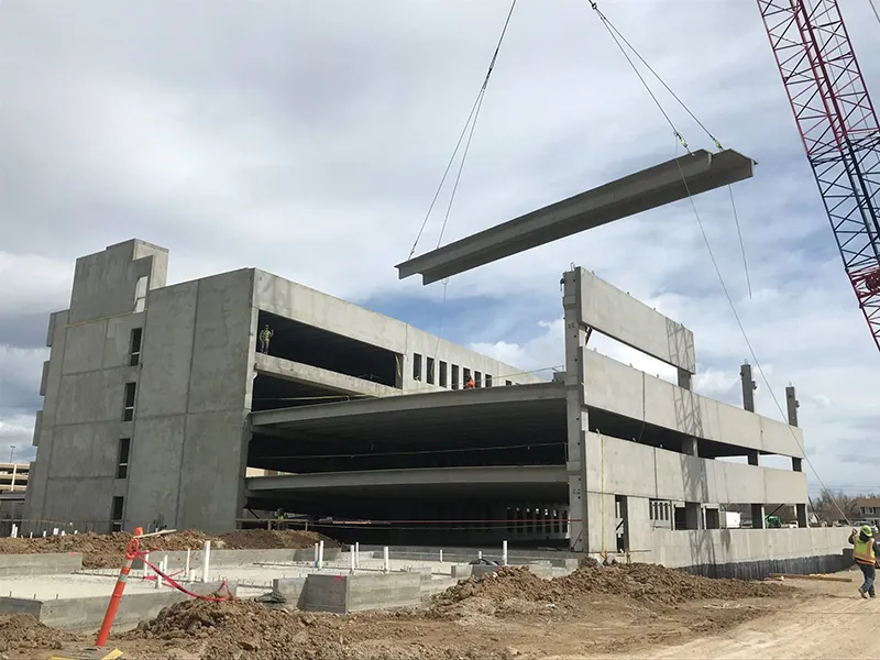 Legacy Fitzsimons Parking Garage, Aurora, CO. Precast concrete project photo 3