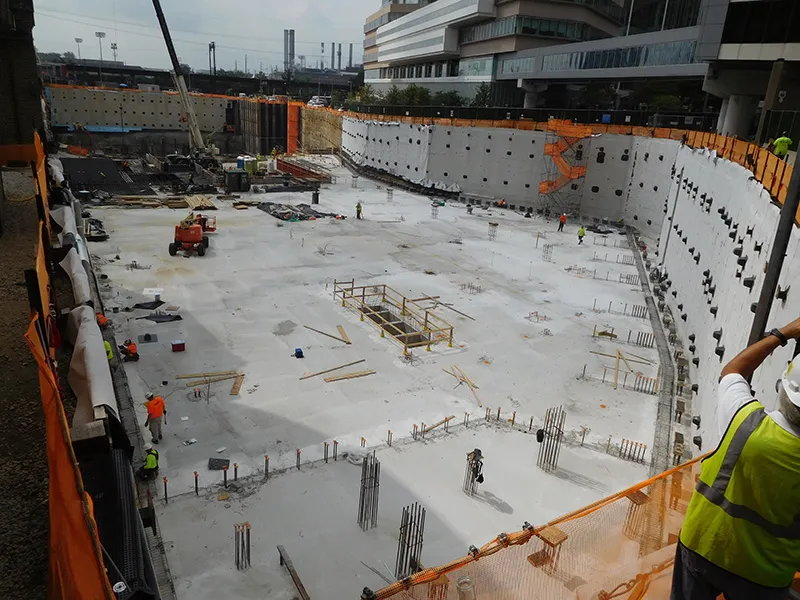 PennFIRST Patient Pavilion Parking Structure, Philadelphia, PA. Precast concrete project photo 2